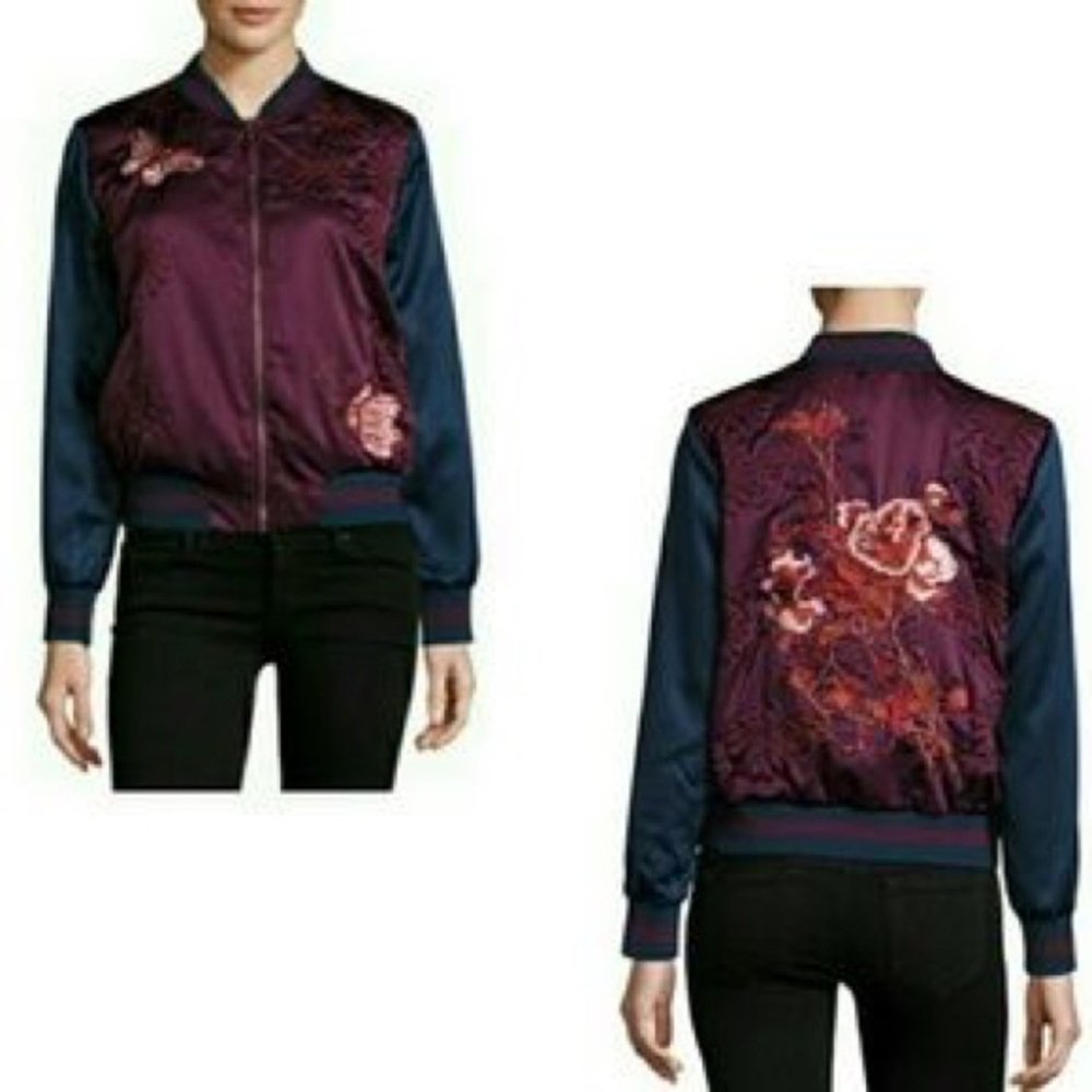Groovy Monkey Butterfly Bomber Jacket